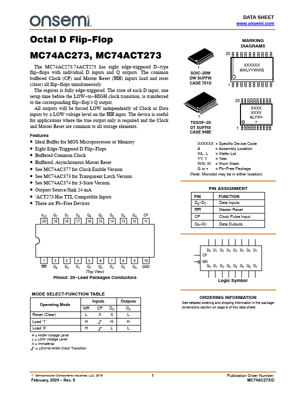 MC74AC273