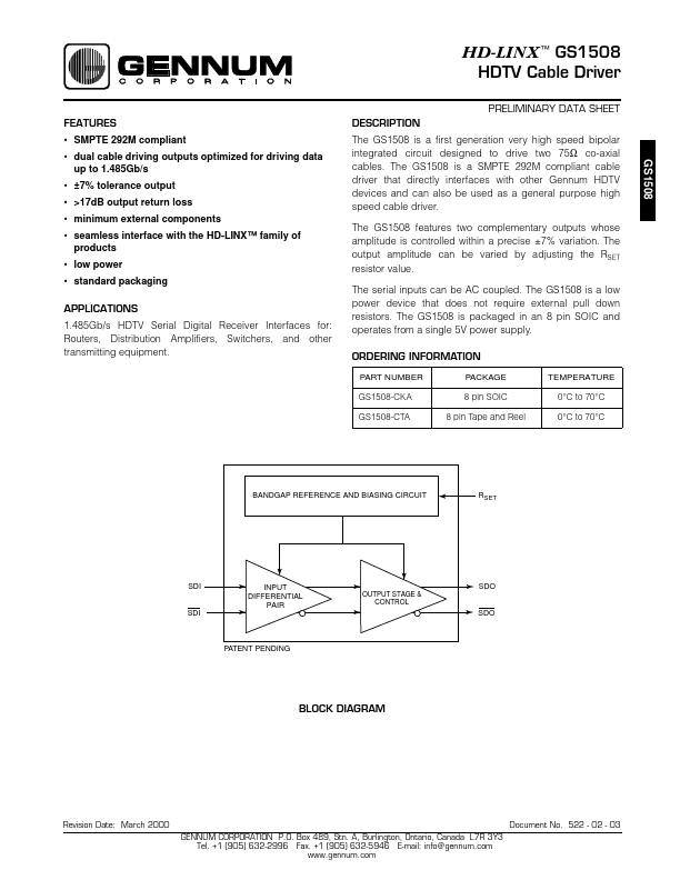 GS1508-CKA