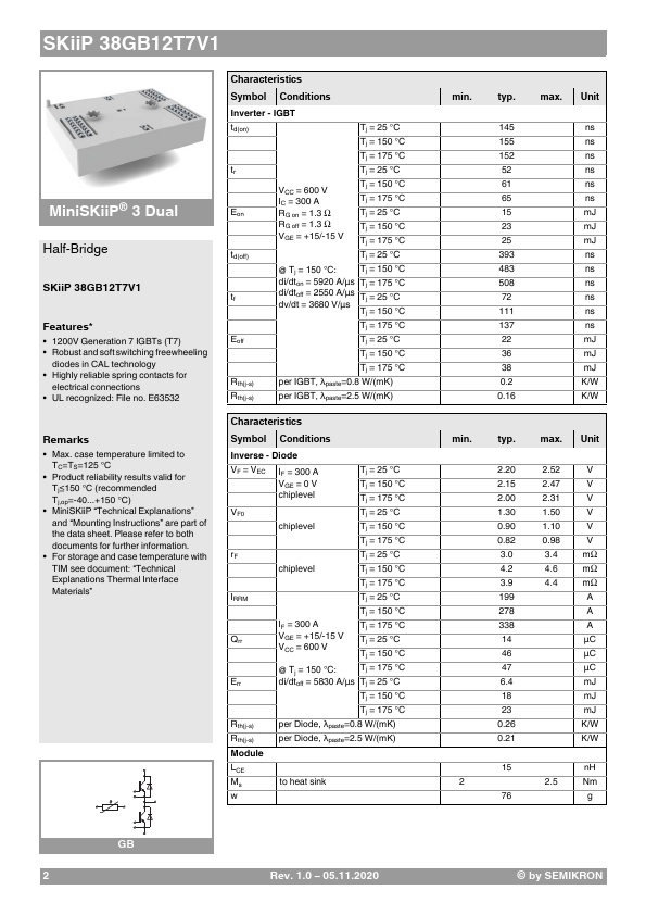 SKiiP38GB12T7V1