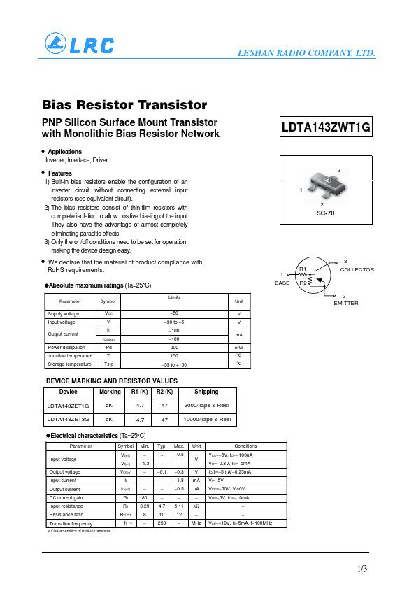 LDTA143ZWT1G