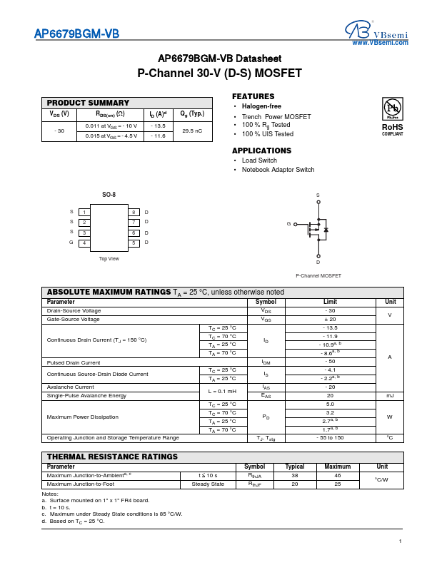 AP6679BGM Datasheet Preview