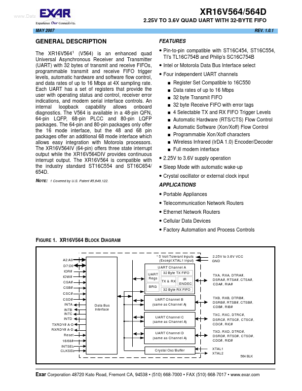 XR16V564D