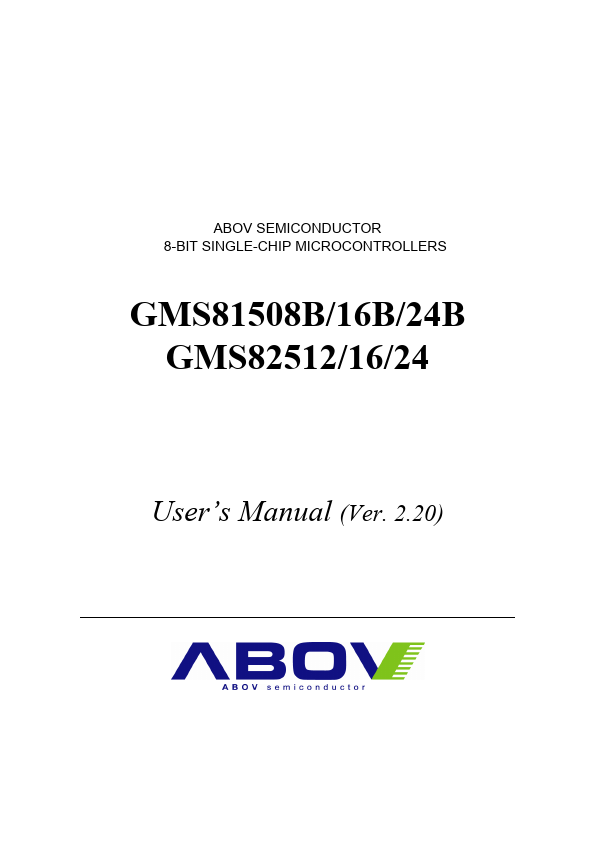 GMS81516B datasheet page 1 preview