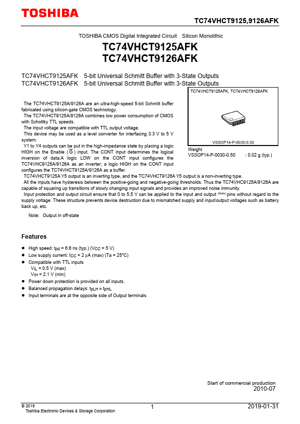 TC74VHCT9126AFK