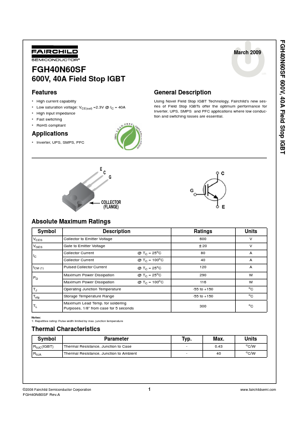 FGH40N60SF