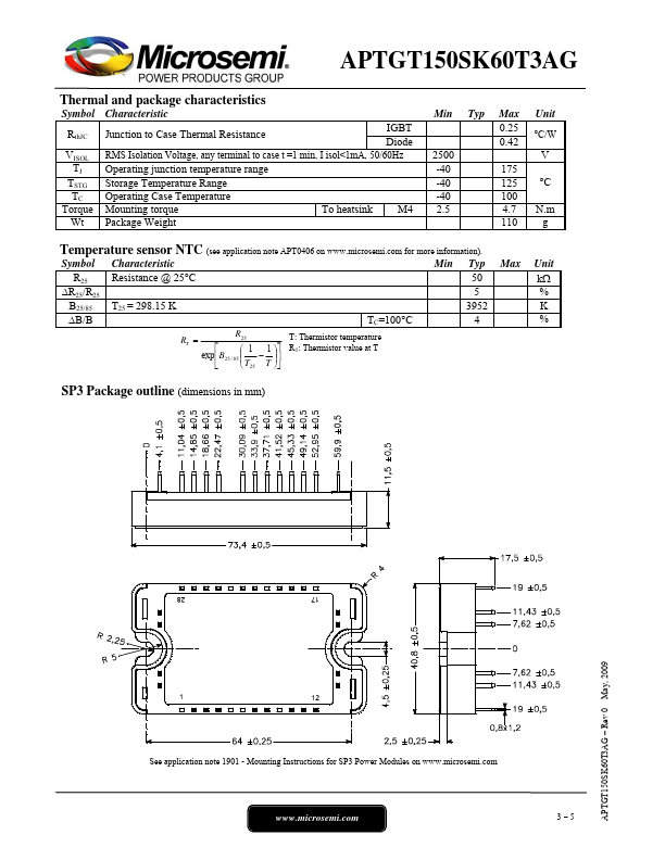 APTGT150SK60T3AG