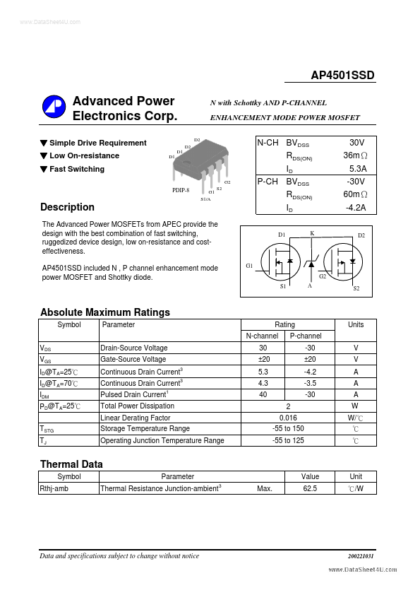 AP4501SSD