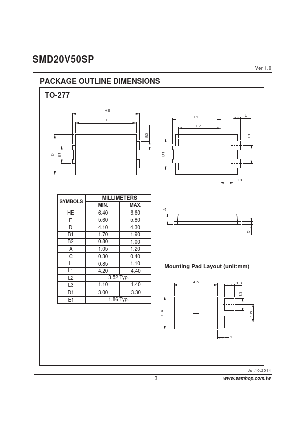 SMD20V50SP