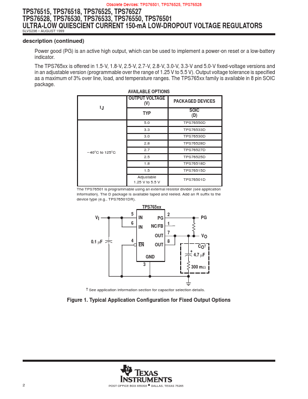 TPS76501DR