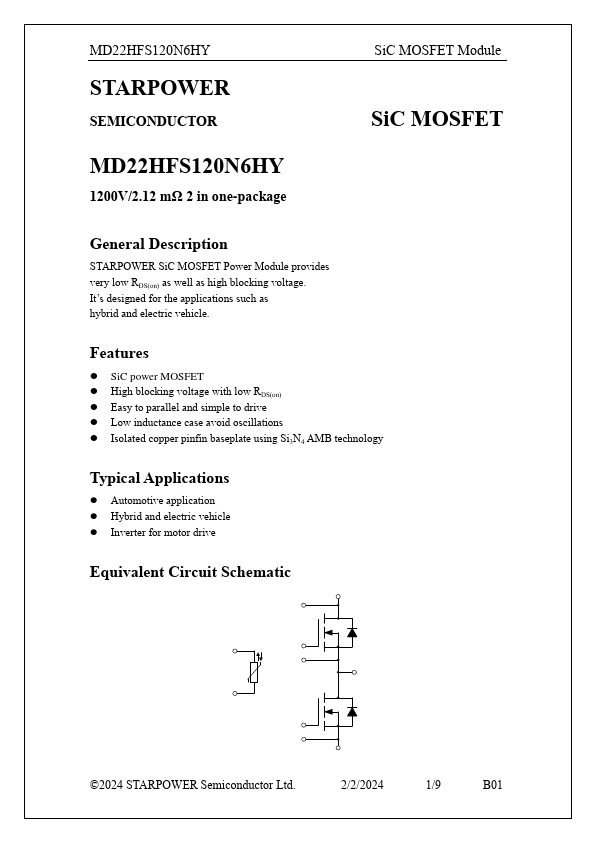 MD22HFS120N6HY Datasheet Preview