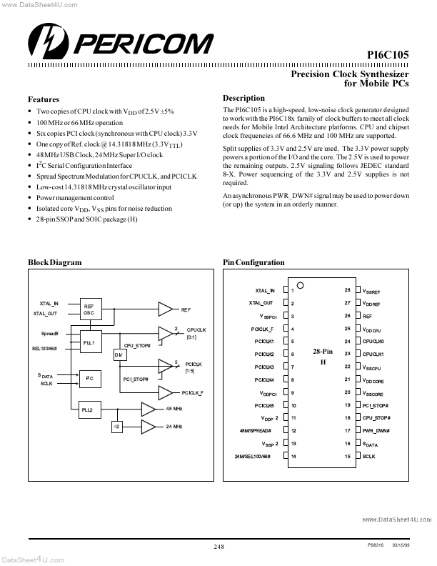 PI6C105