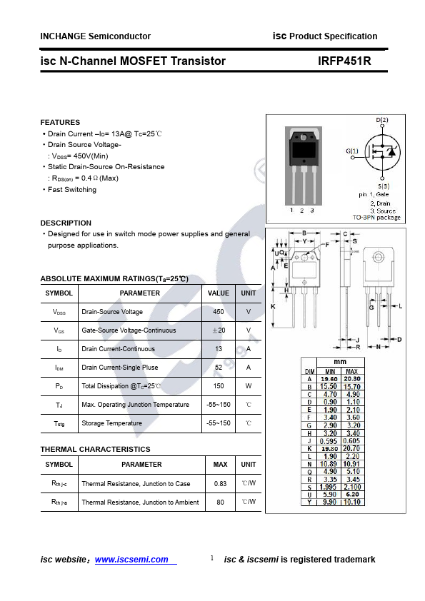 IRFP451R