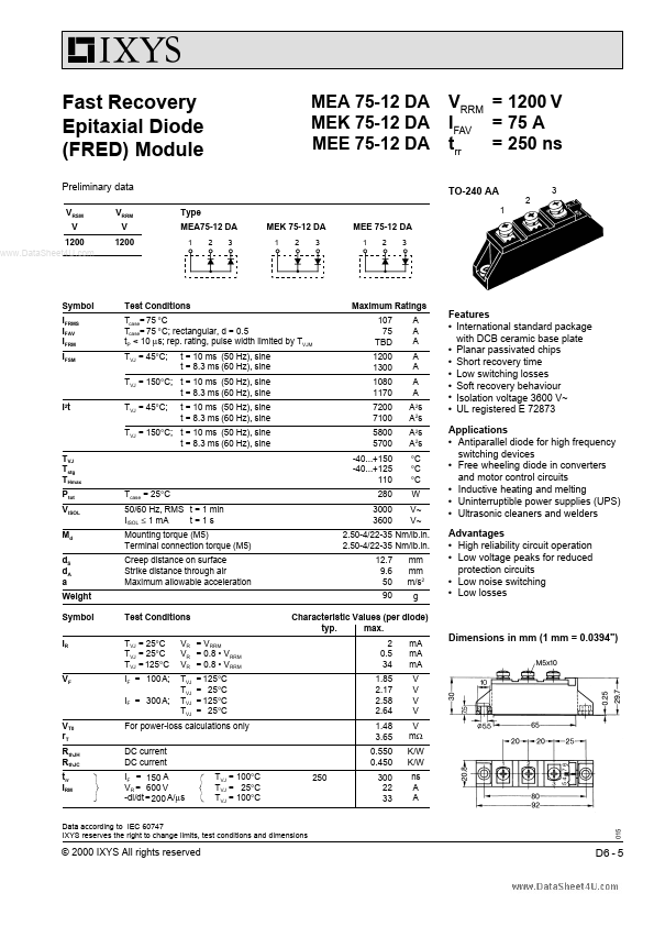 MEA75-12DA