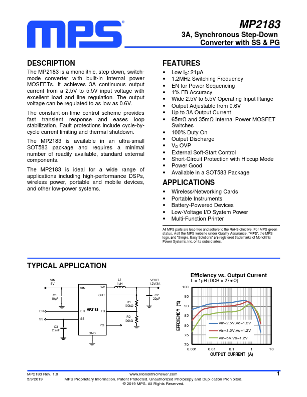 MP2183 Datasheet Preview