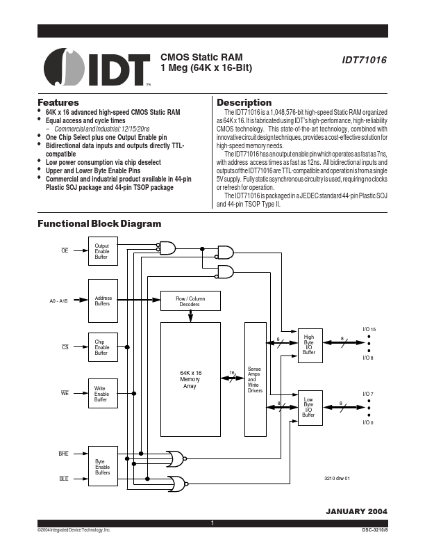 IDT71016