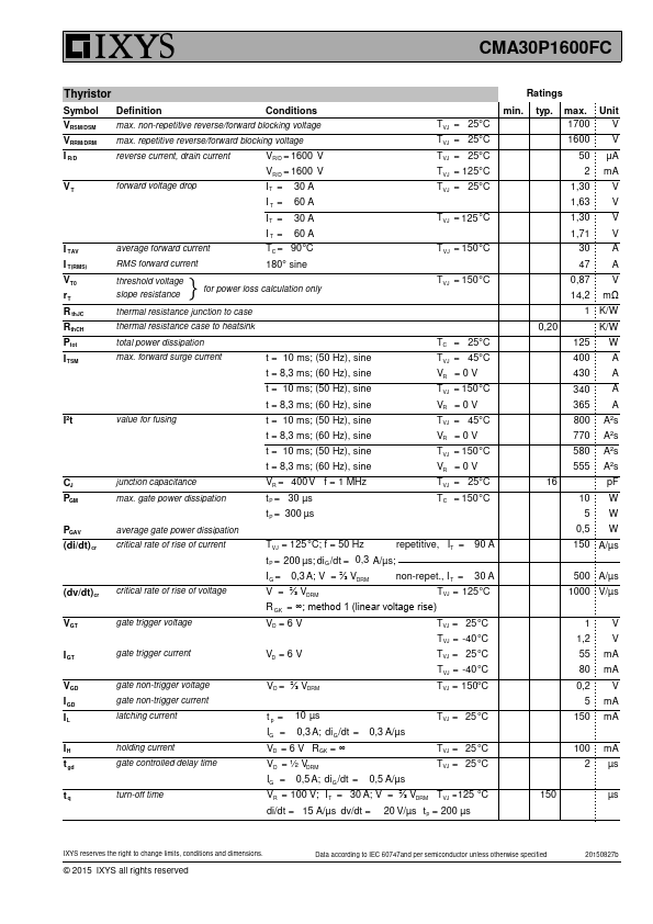 CMA30P1600FC