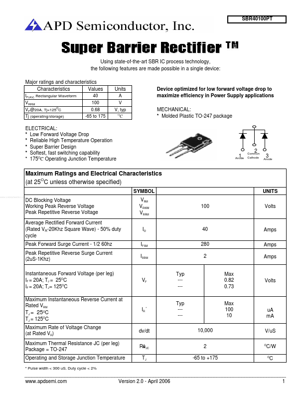 SBR40100PT