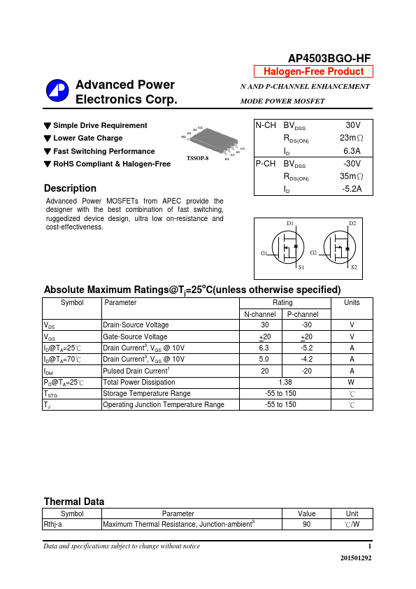 AP4503BGO-HF