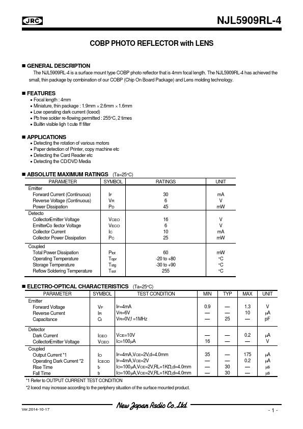 NJL5909RL-4