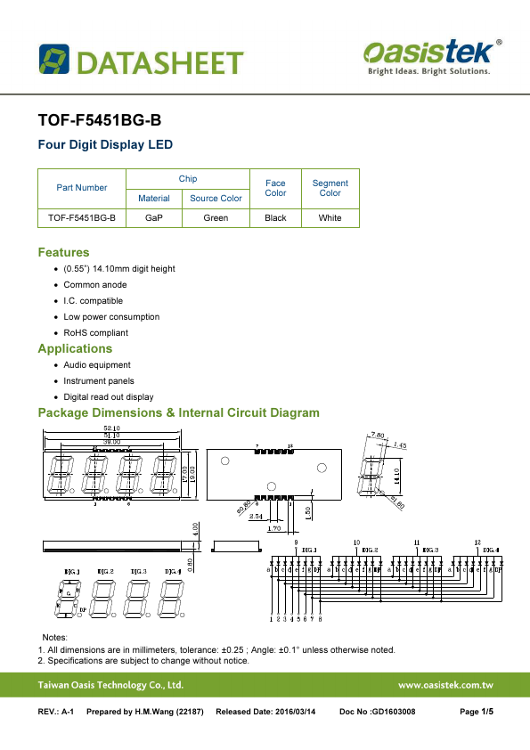 TOF-F5451BG-B