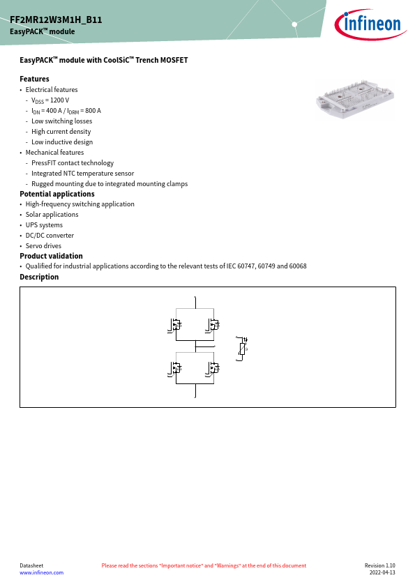 FF2MR12W3M1H_B11 Datasheet Preview
