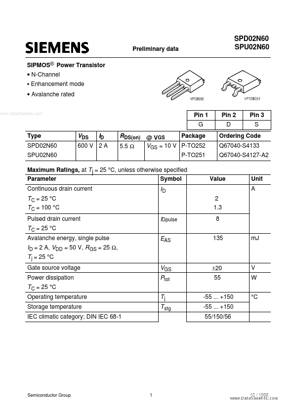 SPD02N60