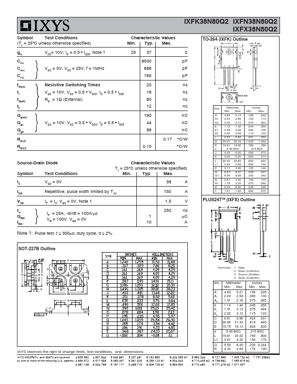 IXFX38N80Q2