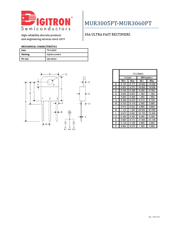 MUR3010PT