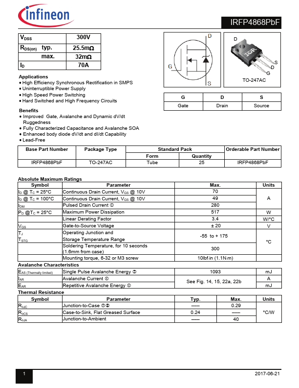 IRFP4868PbF