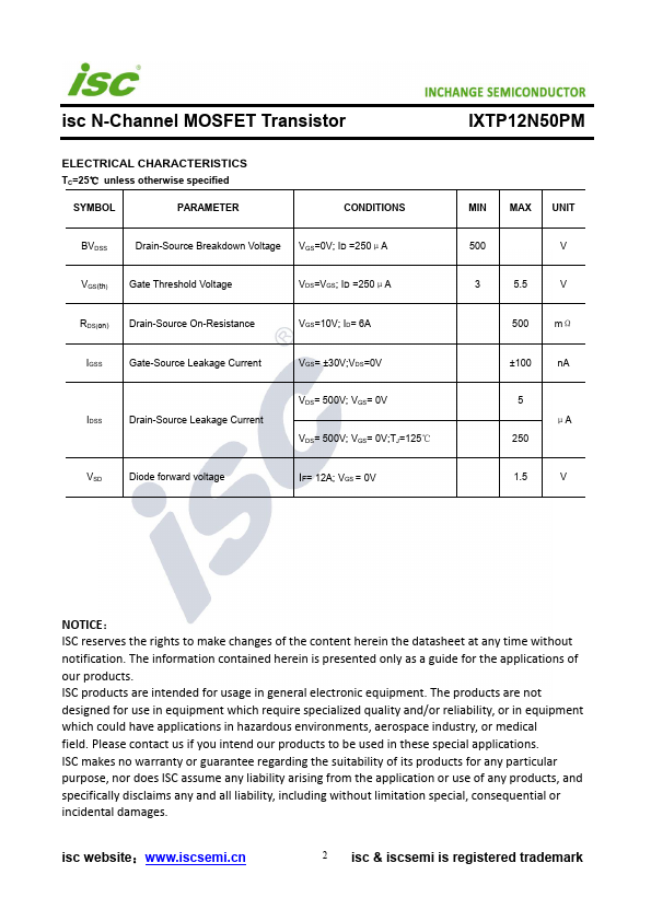 IXTP12N50PM