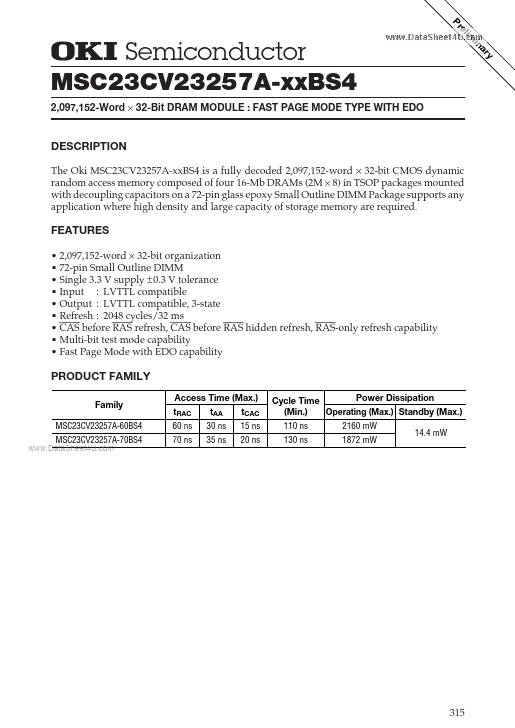 MSC23CV23257A-xxBS4