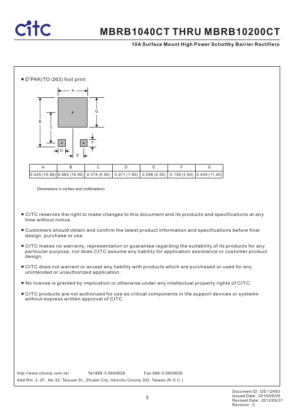 MBRB10150CT