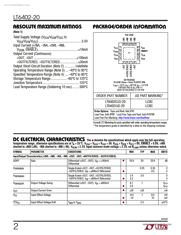 LT6402-20