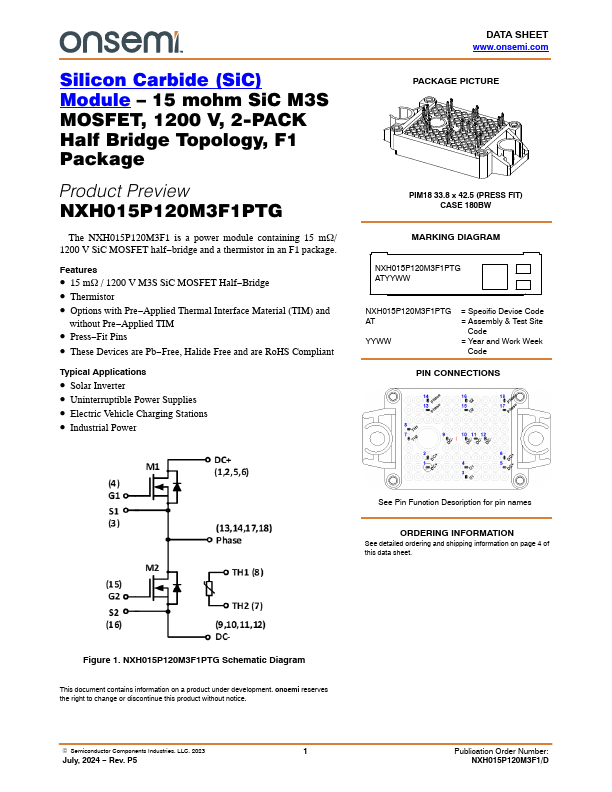 NXH015P120M3F1PTG