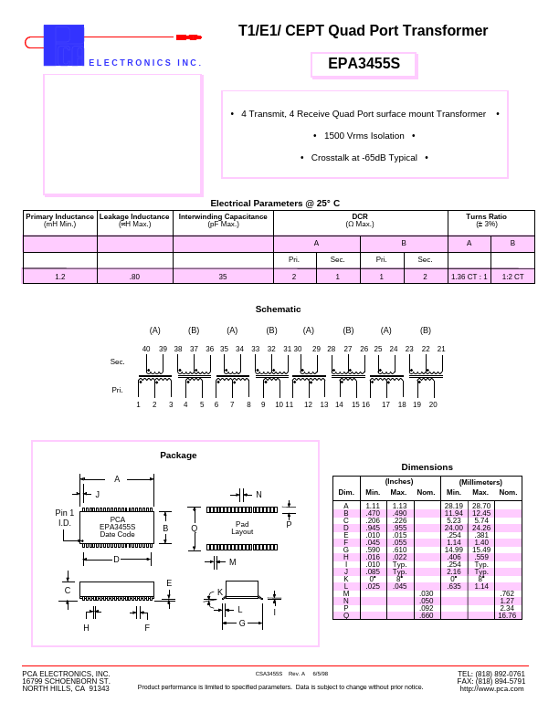 EPA3455S Datasheet Preview