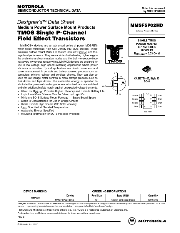 MMSF5P02HD