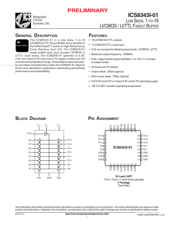 ICS8343I-01