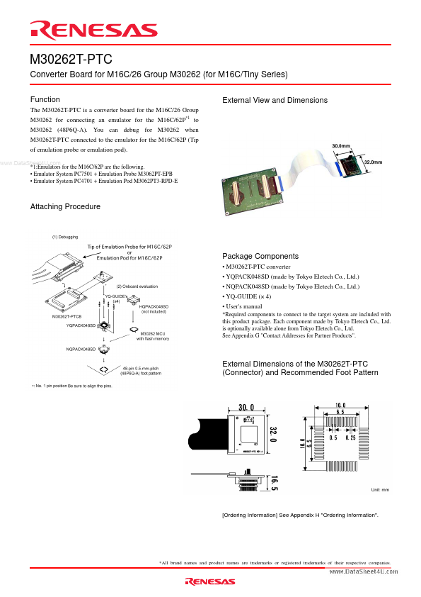 M30262T-PTC