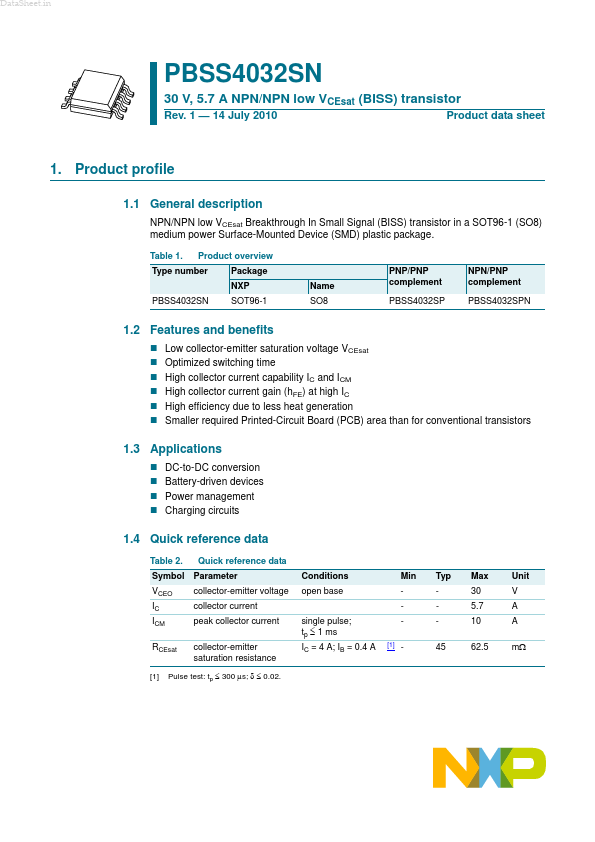 PBSS4032SN