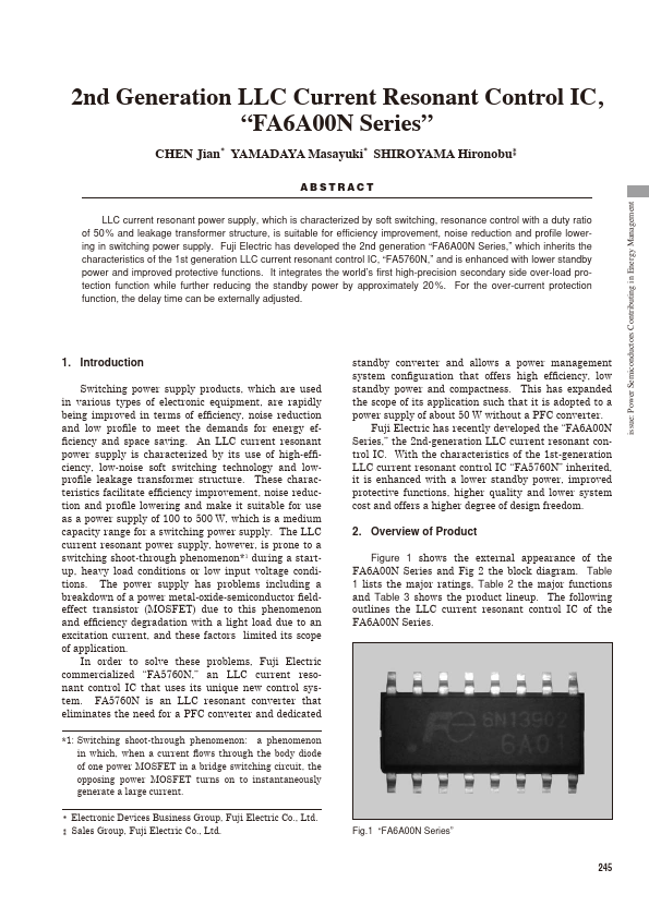 FA5760N datasheet page 1 preview
