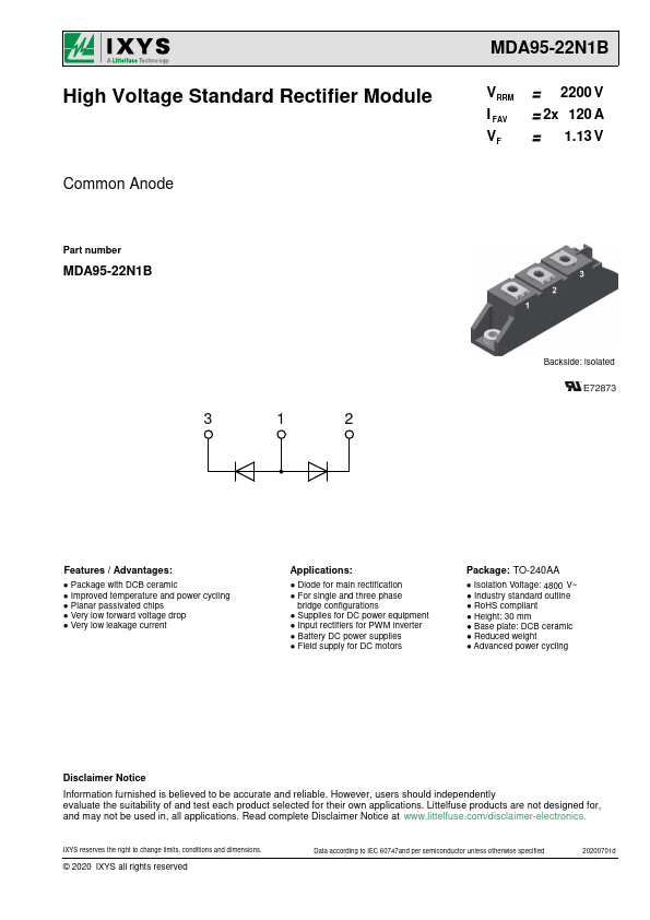MDA95-22N1B Datasheet Preview