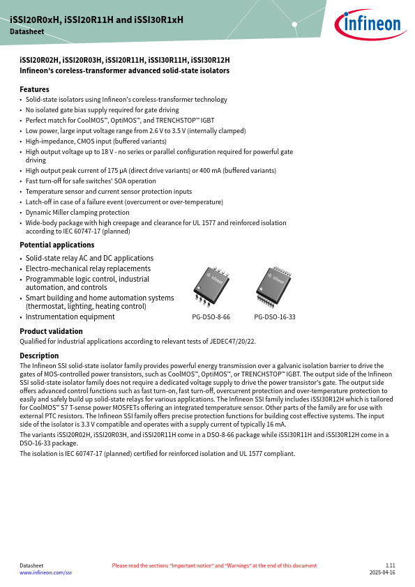 iSSI30R12H Datasheet Preview
