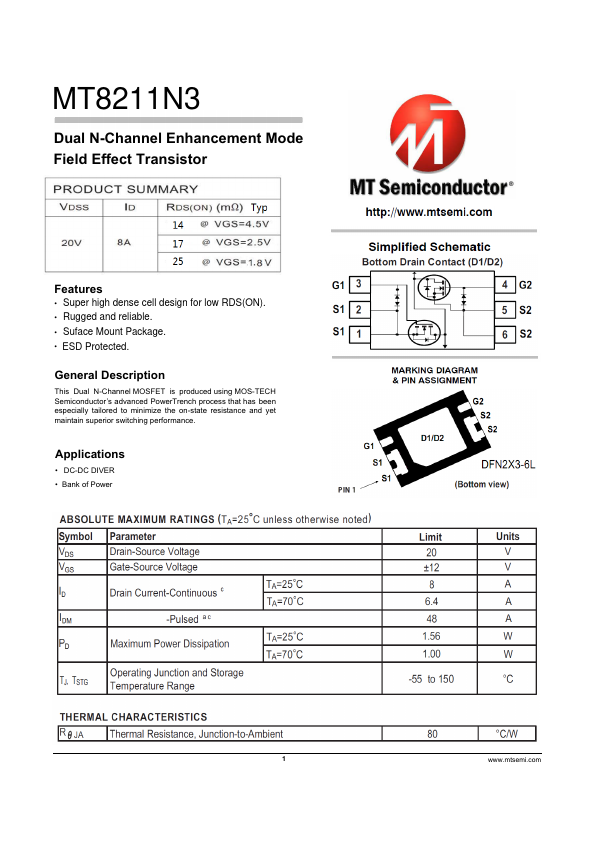 MT8211N3 Datasheet Preview
