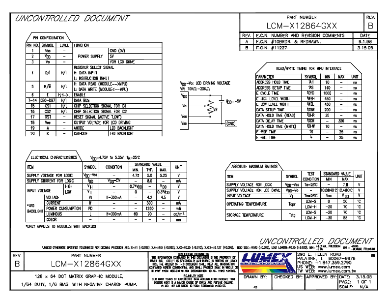 LCM-x12864Gxx