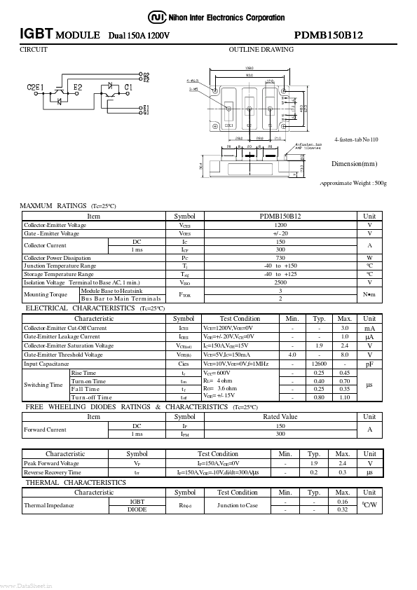 PDMB150B12