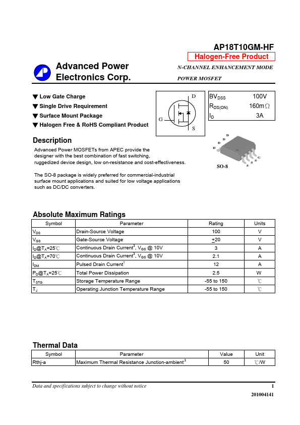 AP18T10GM-HF