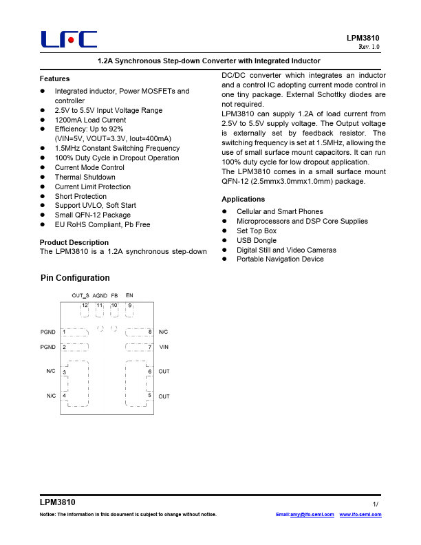 LPM3810 Datasheet Preview