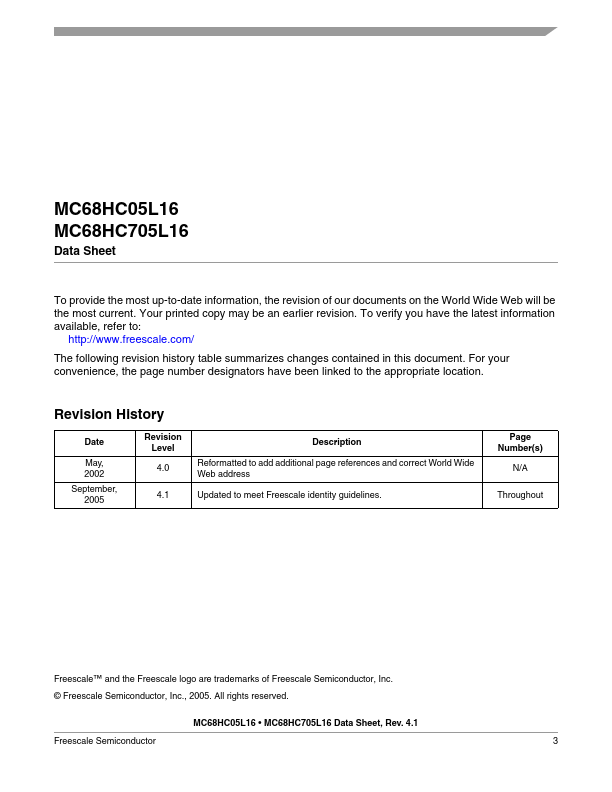 MC68HC705L16