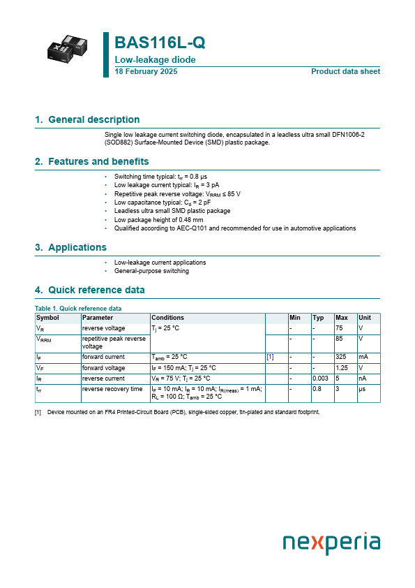 BAS116L-Q Datasheet Preview