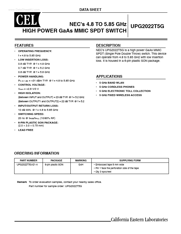 UPG2022T5G